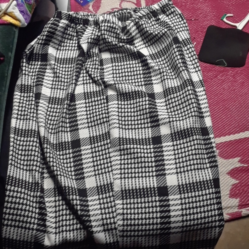 Long Black and White Skirt